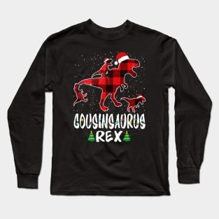 Cousin T Rex Matching Family Christmas Dinosaur Shirt Long Sleeve T-Shirt